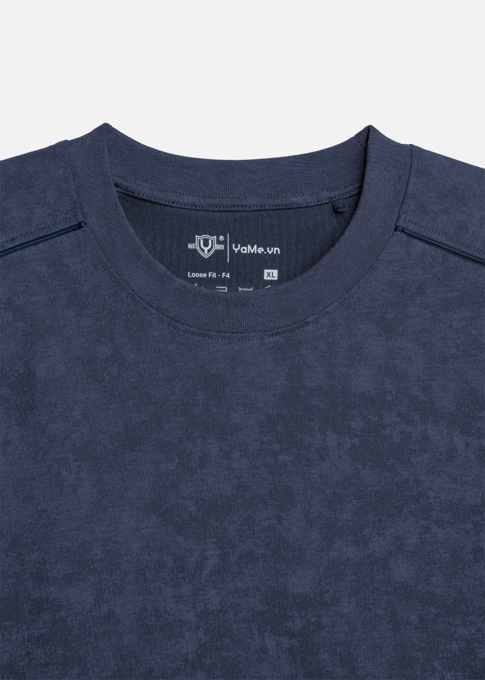 Áo Thun Thoáng Mát Vải Hiệu Ứng Loang The Weekend 027 Xanh Dương Đậm
