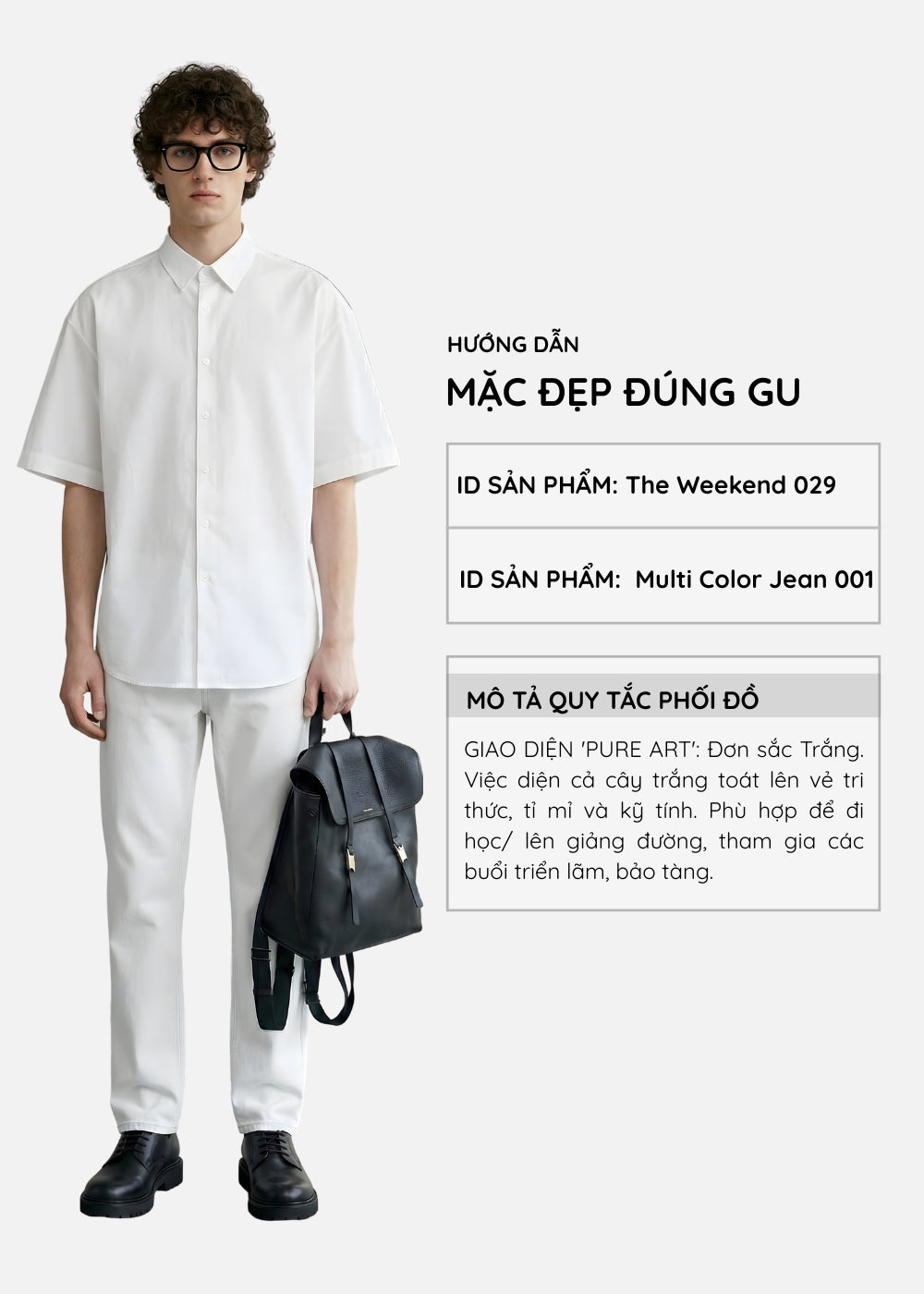 Quần Jeans Regular Fit Mềm Co Giãn Multi Color Jean 001 Trắng