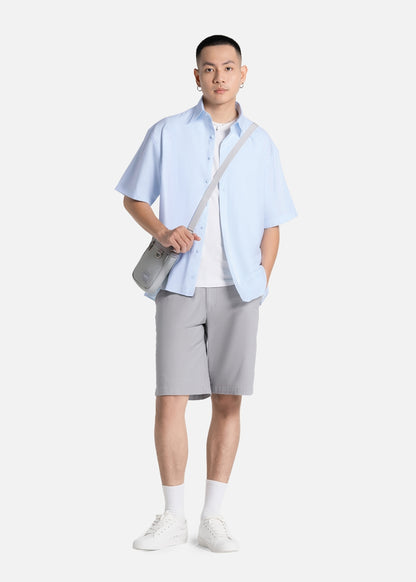 Áo Sơ Mi Tay Ngắn Thoáng Khí Ít Nhăn The Weekend 029 Xanh Dương Nhạt
