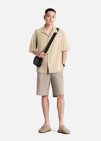 Quần Short Dù Co Giãn The Weekend 019 Nâu Nhạt