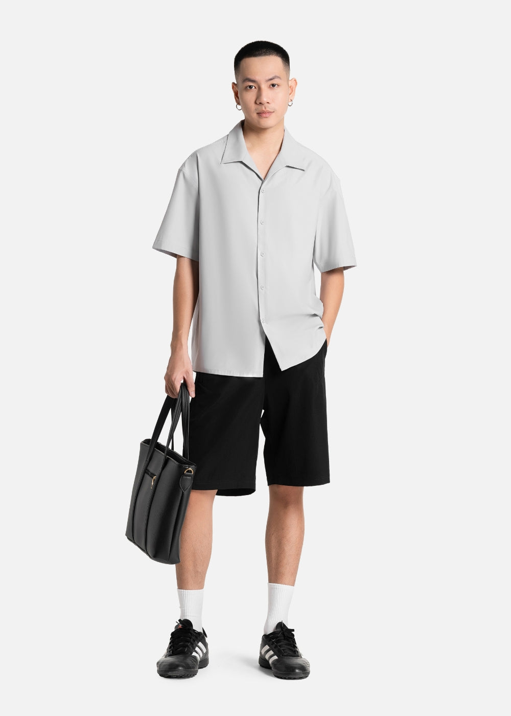 Áo Sơ Mi Tay Ngắn Nhẹ Bền The Weekend 031 Xám Nhạt