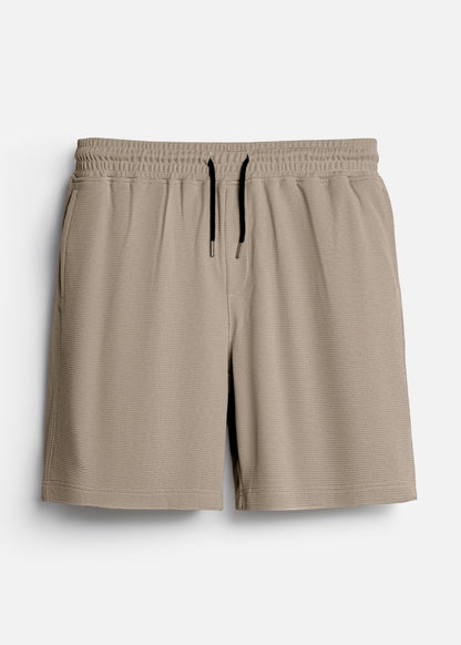 Quần Short Thun Waffle Thoáng Khí The Weekend 040 Nâu