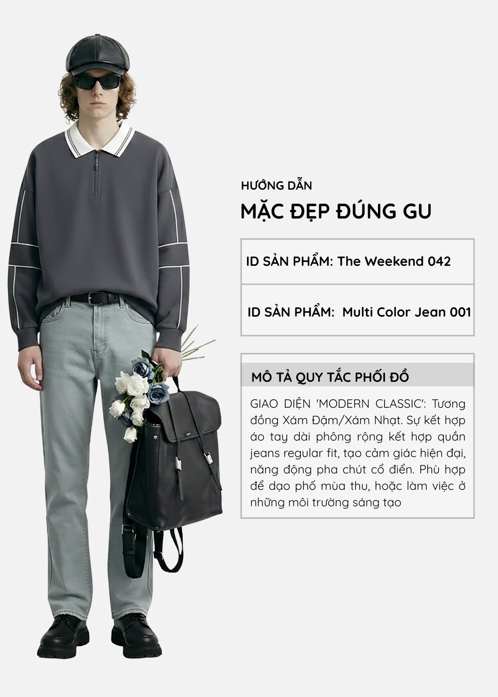 Quần Jeans Regular Fit Mềm Co Giãn Multi Color Jean 001 Xám Nhạt