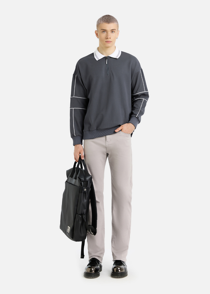 Quần Jeans Regular Fit Mềm Co Giãn Multi Color Jean 001 Xám Nhạt