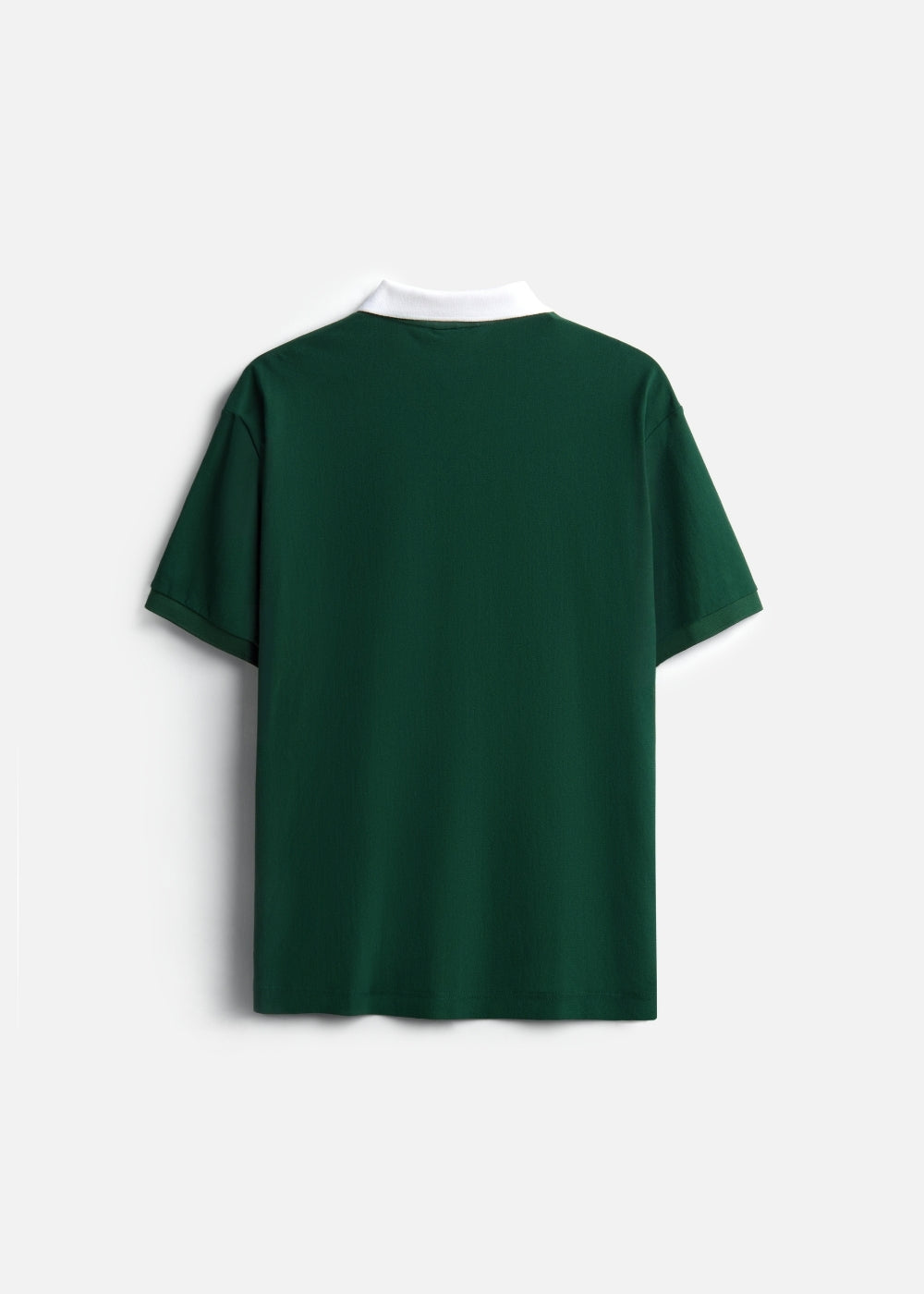Áo Thun Cổ Polo  FlexFit™ Họa Tiết Sọc Vải Cá Sấu Cotton Mềm Mát The Weekend 047 Màu Rêu 72 Dáng Vừa Vặn F3