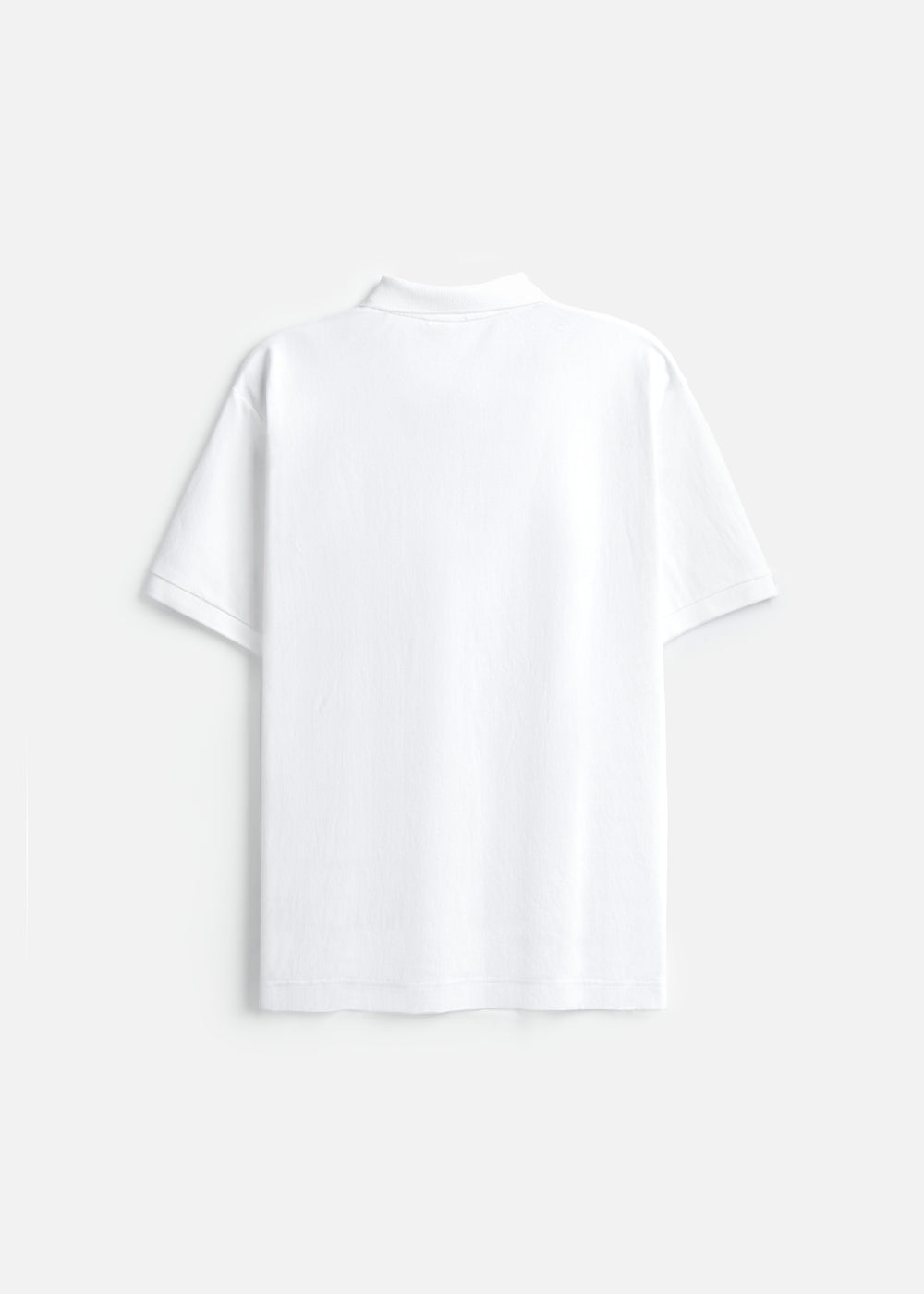 Áo Thun Cổ Polo  FlexFit™ Họa Tiết Sọc Vải Cá Sấu Cotton Mềm Mát The Weekend 047 Màu Trắng 11 Dáng Vừa Vặn F3