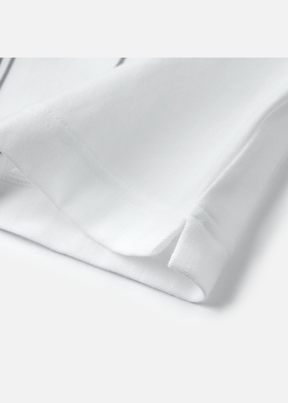 Áo Thun Cổ Polo  FlexFit™ Họa Tiết Sọc Vải Cá Sấu Cotton Mềm Mát The Weekend 047 Màu Trắng 11 Dáng Vừa Vặn F3