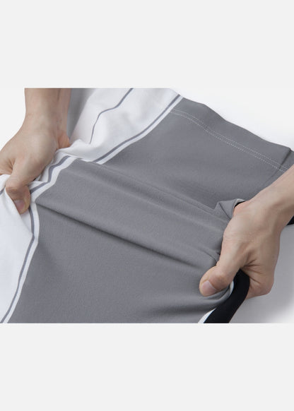 Áo Thun Cổ Polo  FlexFit™ Họa Tiết Sọc Vải Cá Sấu Cotton Mềm Mát The Weekend 047 Màu Trắng 11 Dáng Vừa Vặn F3