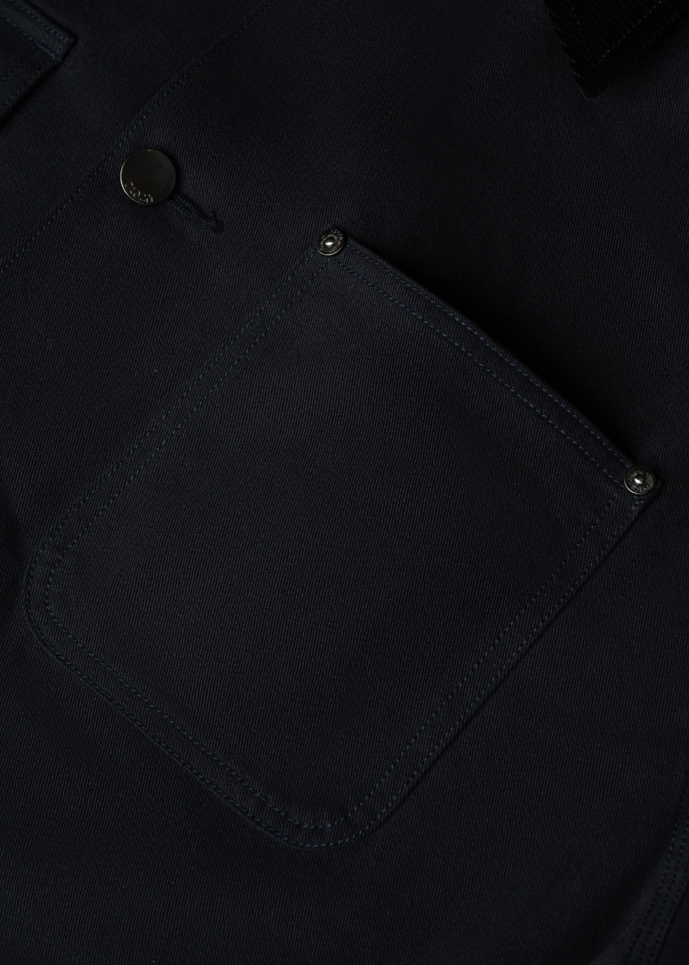 Áo Khoác Kaki Retro Bền Đứng Phom The Worker 001 Xanh Dương Đậm