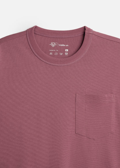 Áo Thun Tay Ngắn Cotton Wash Mềm Mại Kiểm Soát Mùi The Worker 003 Đỏ