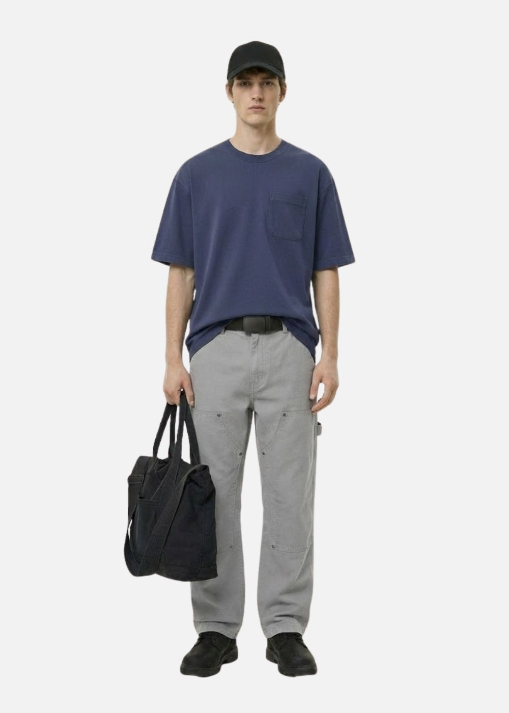 Áo Thun Tay Ngắn Cotton Wash Mềm Mại Kiểm Soát Mùi The Worker 003 Tím