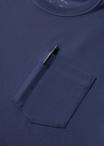 Áo Thun Tay Ngắn Cotton Wash Mềm Mại Kiểm Soát Mùi The Worker 003 Tím