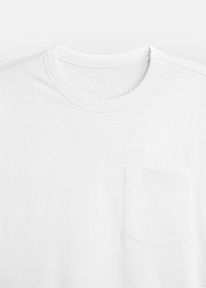 Áo Thun Tay Ngắn Cotton Wash Mềm Mại Kiểm Soát Mùi The Worker 003 Trắng