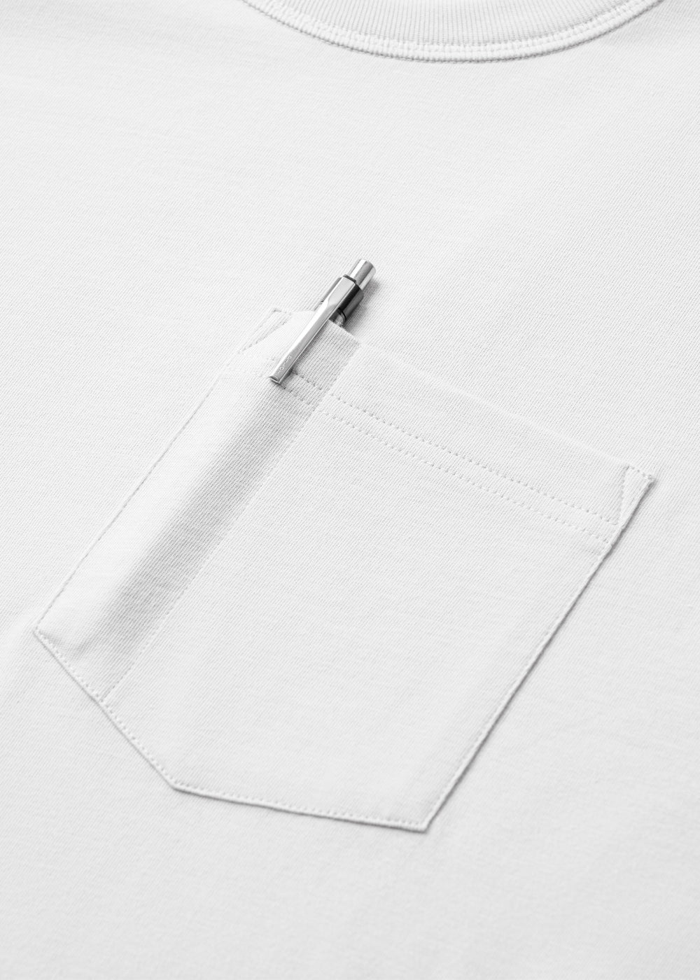 Áo Thun Tay Ngắn Cotton Wash Mềm Mại Kiểm Soát Mùi The Worker 003 Trắng