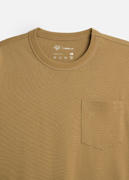 Áo Thun Tay Ngắn Cotton Wash Mềm Mại Kiểm Soát Mùi The Worker 003 Vàng