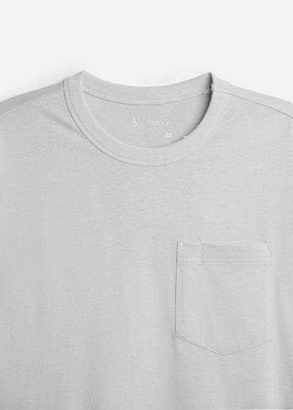 Áo Thun Tay Ngắn Cotton Wash Mềm Mại Kiểm Soát Mùi The Worker 003 Xám Nhạt