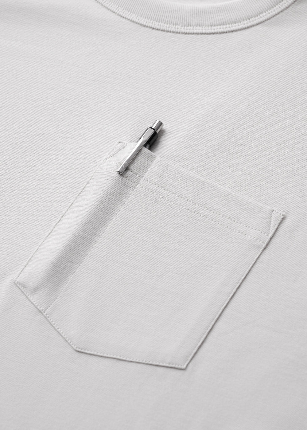 Áo Thun Tay Ngắn Cotton Wash Mềm Mại Kiểm Soát Mùi The Worker 003 Xám Nhạt