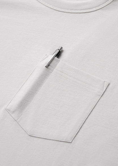 Áo Thun Tay Ngắn Cotton Wash Mềm Mại Kiểm Soát Mùi The Worker 003 Xám Nhạt