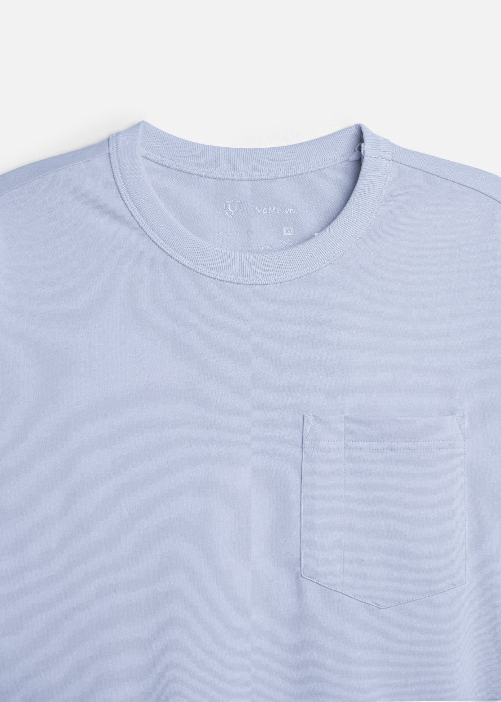 Áo Thun Tay Ngắn Cotton Wash Mềm Mại Kiểm Soát Mùi The Worker 003 Xanh Dương Nhạt