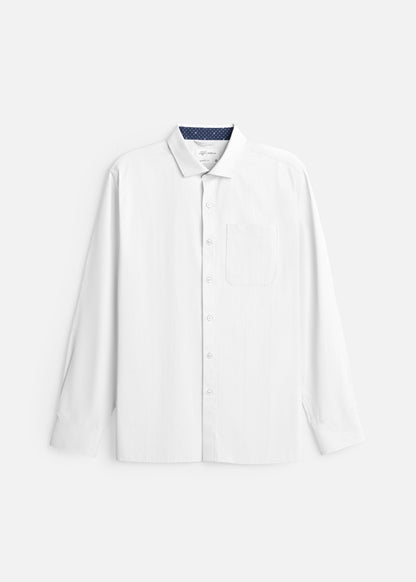 Áo Sơ Mi Tay Dài Nhanh Khô The Worker 004 Trắng