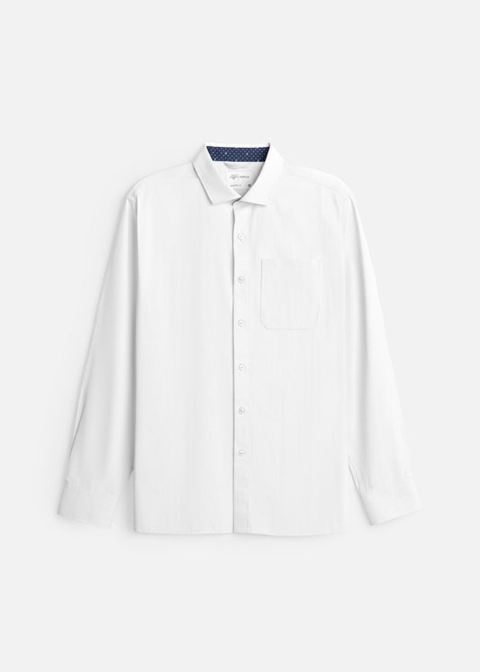 Áo Sơ Mi Tay Dài Nhanh Khô The Worker 004 Trắng