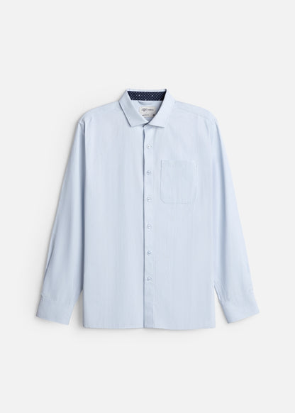 Áo Sơ Mi Tay Dài Nhanh Khô The Worker 004 Xanh Dương Nhạt