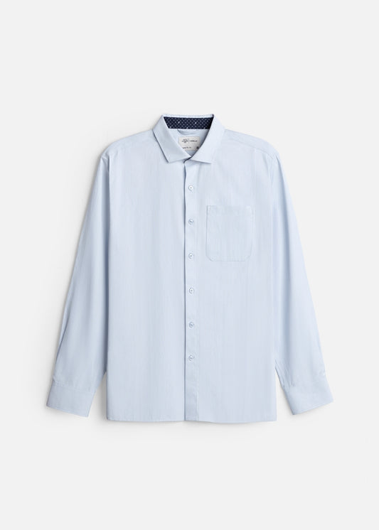 Áo Sơ Mi Tay Dài Nhanh Khô The Worker 004 Xanh Dương Nhạt