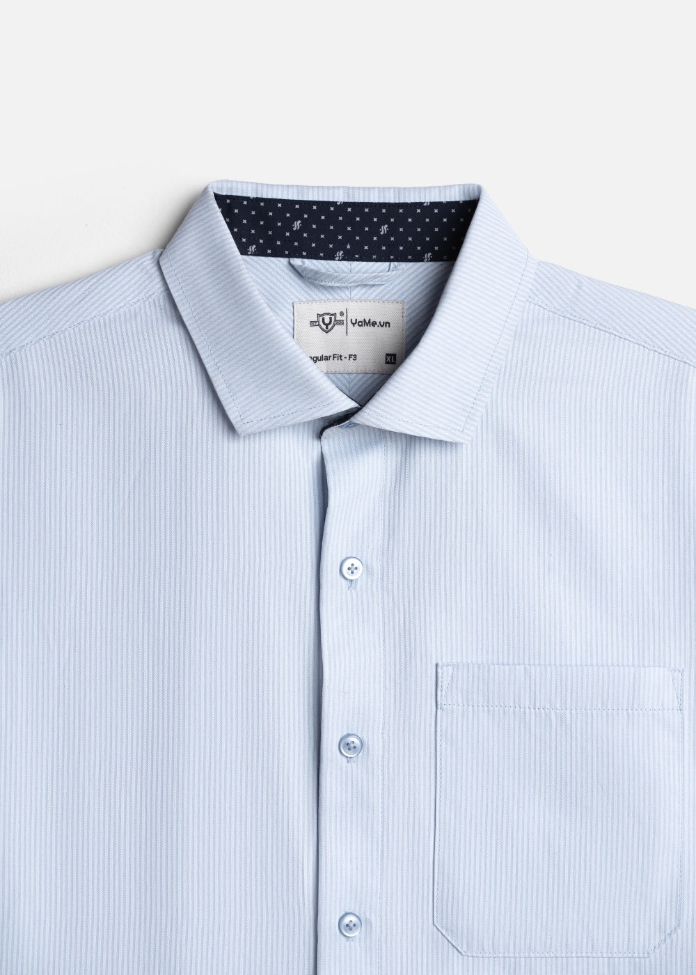 Áo Sơ Mi Tay Dài Nhanh Khô The Worker 004 Xanh Dương Nhạt