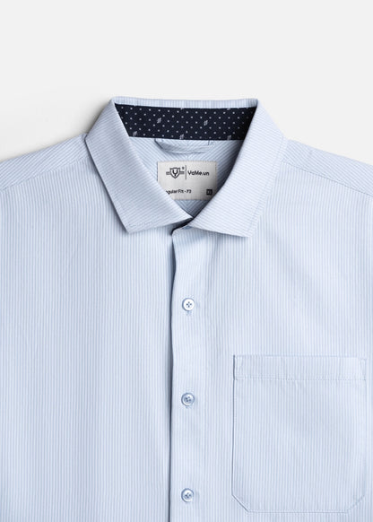 Áo Sơ Mi Tay Dài Nhanh Khô The Worker 004 Xanh Dương Nhạt