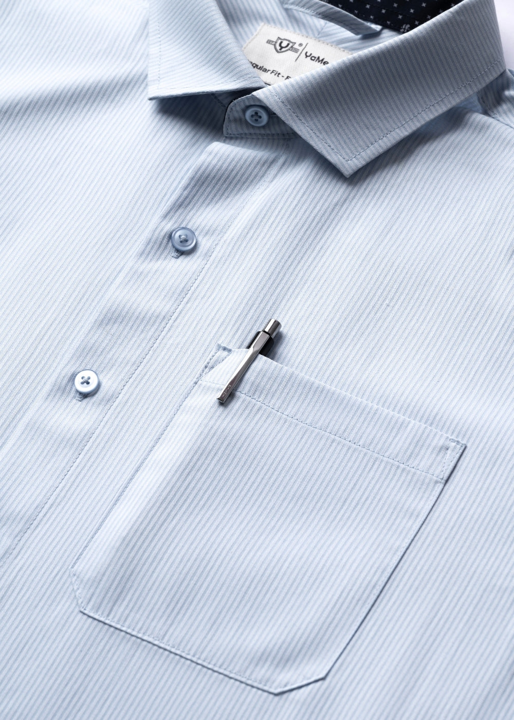 Áo Sơ Mi Tay Dài Nhanh Khô The Worker 004 Xanh Dương Nhạt