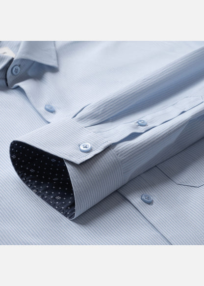 Áo Sơ Mi Tay Dài Nhanh Khô The Worker 004 Xanh Dương Nhạt