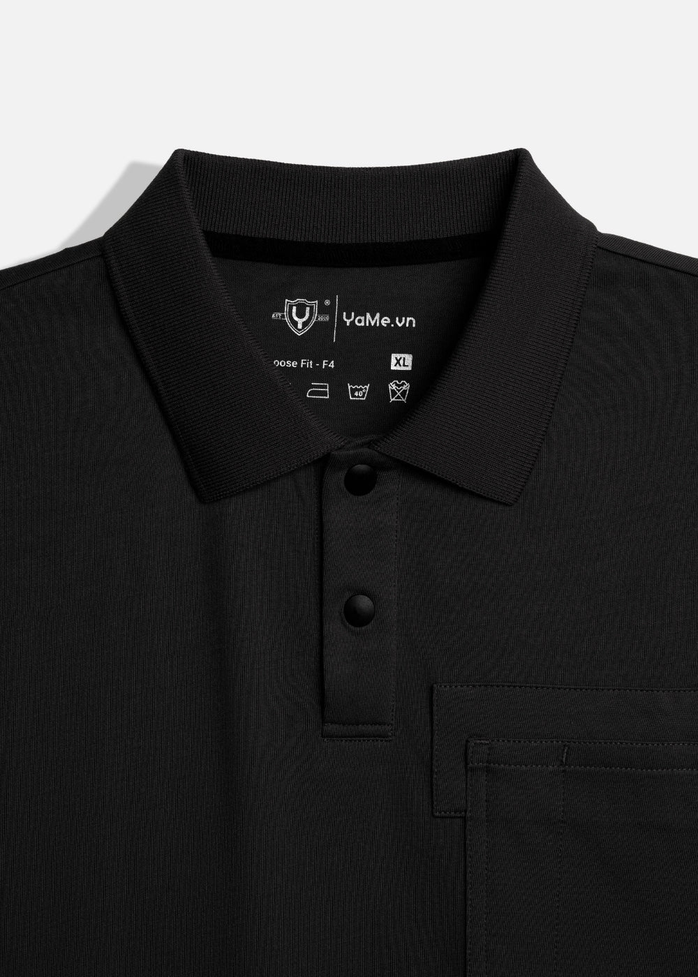 Áo Polo Tay Ngắn Mềm Mại Điều Hòa Nhiệt The Worker 005 Đen