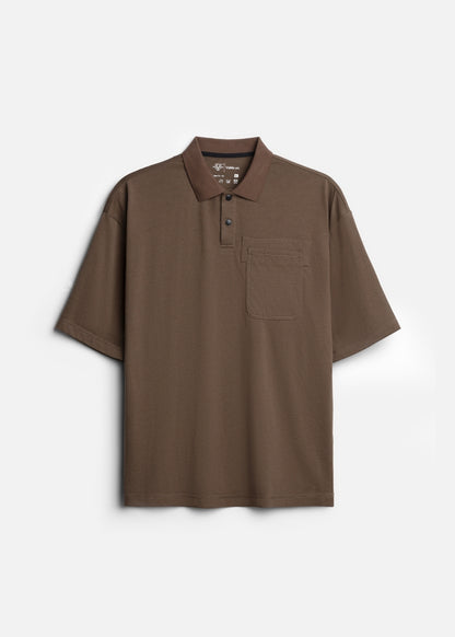 Áo Polo Tay Ngắn Mềm Mại Điều Hòa Nhiệt The Worker 005 Nâu