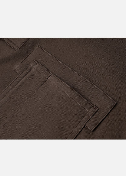 Áo Polo Tay Ngắn Mềm Mại Điều Hòa Nhiệt The Worker 005 Nâu Đậm