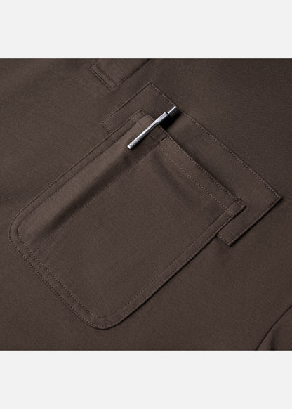 Áo Polo Tay Ngắn Mềm Mại Điều Hòa Nhiệt The Worker 005 Nâu Đậm