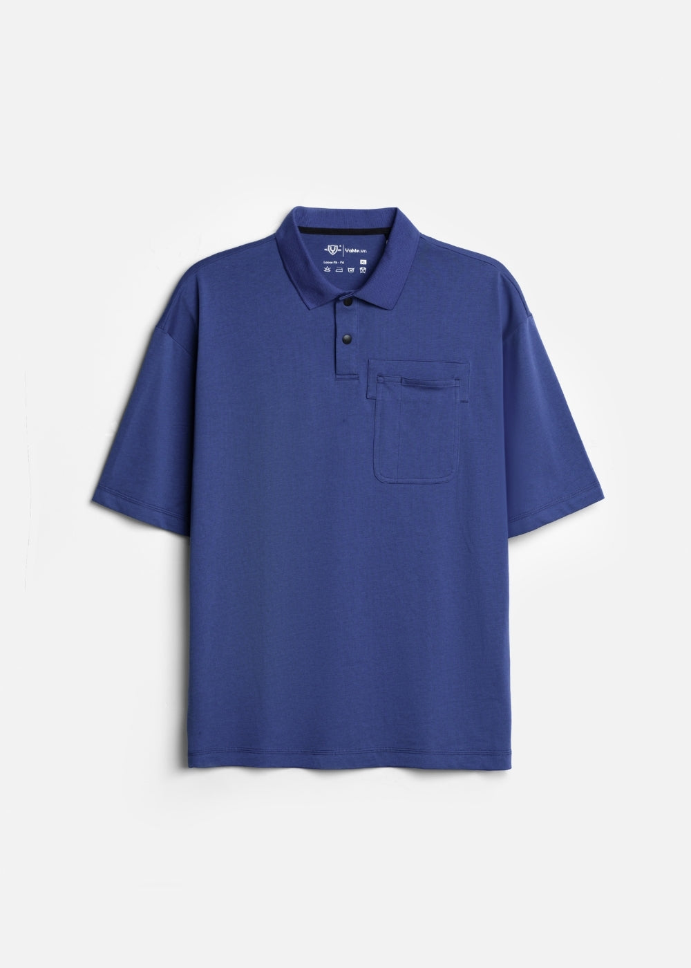 Áo Polo Tay Ngắn Mềm Mại Điều Hòa Nhiệt The Worker 005 Xanh Dương Đậm