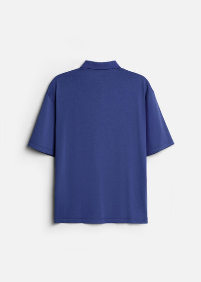 Áo Polo Tay Ngắn Mềm Mại Điều Hòa Nhiệt The Worker 005 Xanh Dương Đậm