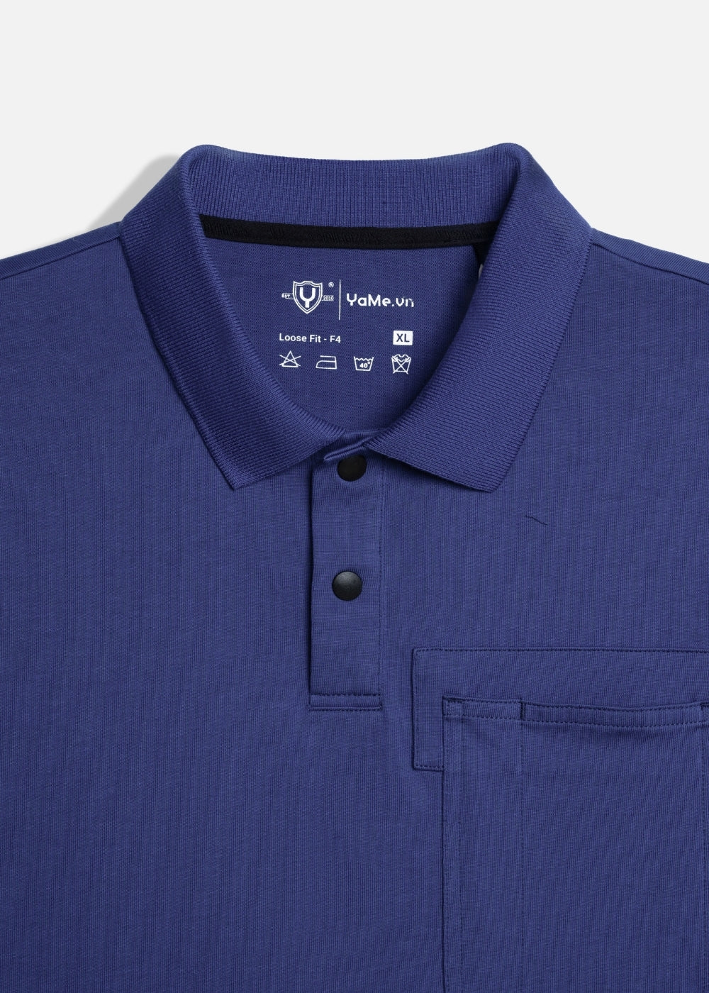 Áo Polo Tay Ngắn Mềm Mại Điều Hòa Nhiệt The Worker 005 Xanh Dương Đậm