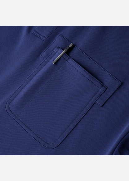 Áo Polo Tay Ngắn Mềm Mại Điều Hòa Nhiệt The Worker 005 Xanh Dương Đậm