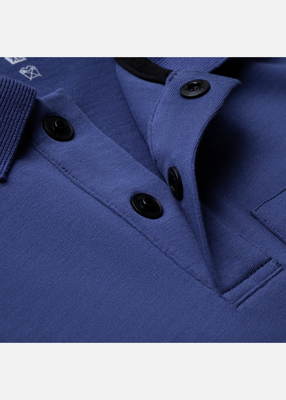 Áo Polo Tay Ngắn Mềm Mại Điều Hòa Nhiệt The Worker 005 Xanh Dương Đậm