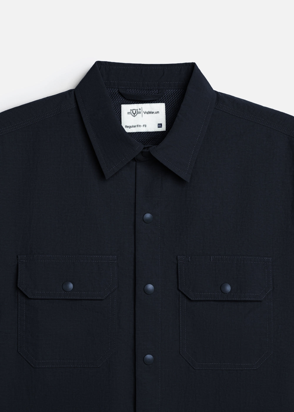 Áo Sơ Mi Tay Ngắn Smart Trượt Nước Thoát Khí The Worker 007 Xanh Dương Đậm