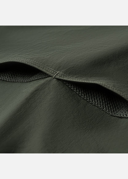 Áo Sơ Mi Tay Ngắn Smart Trượt Nước Thoát Khí The Worker 007 Xanh Lá Đậm