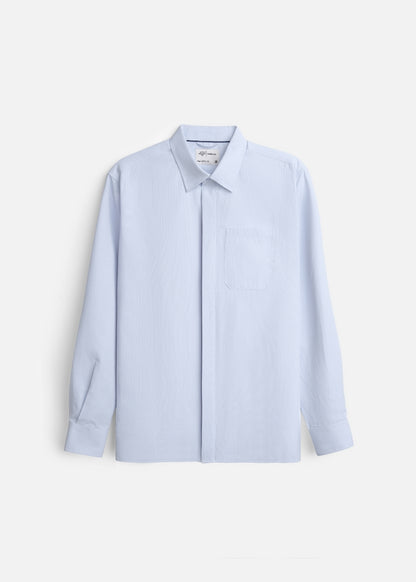 Áo Sơ Mi Tay Dài AirDry™ Siêu Nhẹ Nhanh Khô The Worker 008 Xanh Dương Nhạt