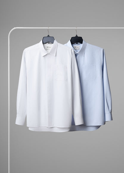 Áo Sơ Mi Tay Dài AirDry™ Siêu Nhẹ Nhanh Khô The Worker 008 Xanh Dương Nhạt