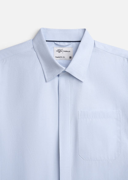 Áo Sơ Mi Tay Dài AirDry™ Siêu Nhẹ Nhanh Khô The Worker 008 Xanh Dương Nhạt