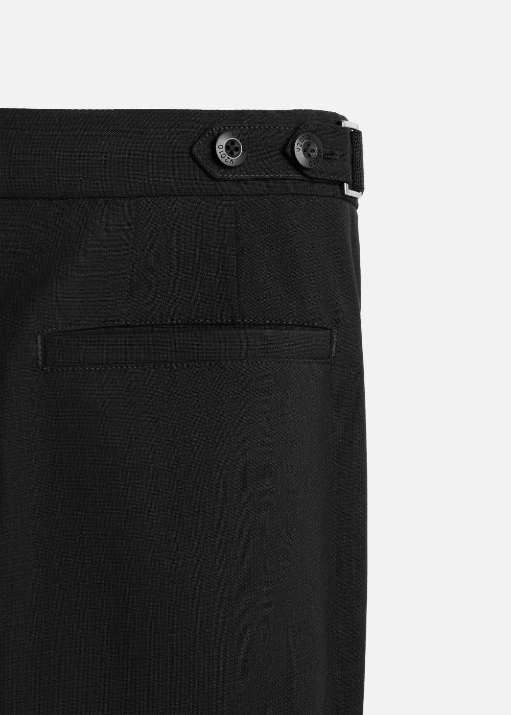 Quần Tây Smart Casual Mềm Ít Nhăn Lưng Tùy Chỉnh The CEO 017 Đen