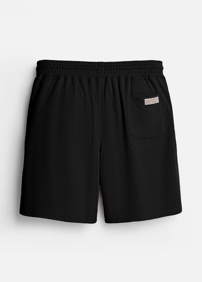 Quần Short Thun Waffle Thoáng Khí The Weekend 040 Đen