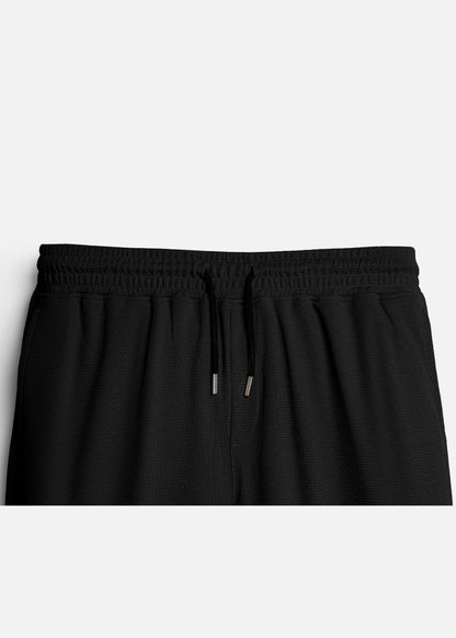 Quần Short Thun Waffle Thoáng Khí The Weekend 040 Đen