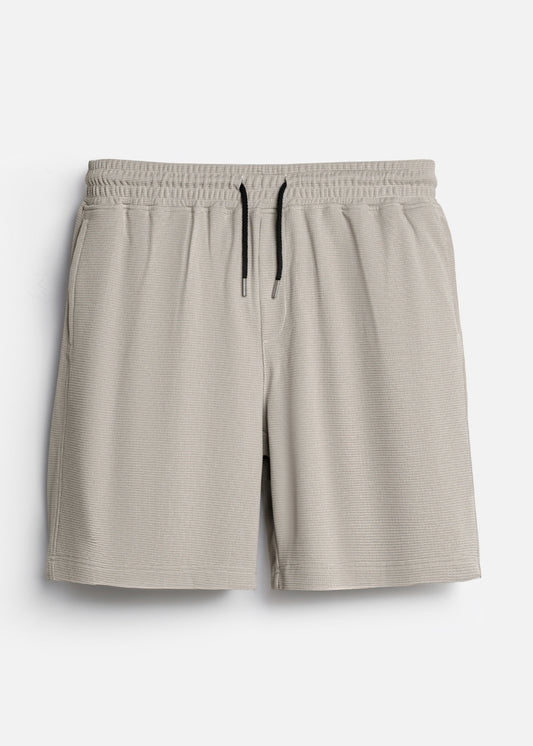 Quần Short Thun Waffle Thoáng Khí The Weekend 040 Be