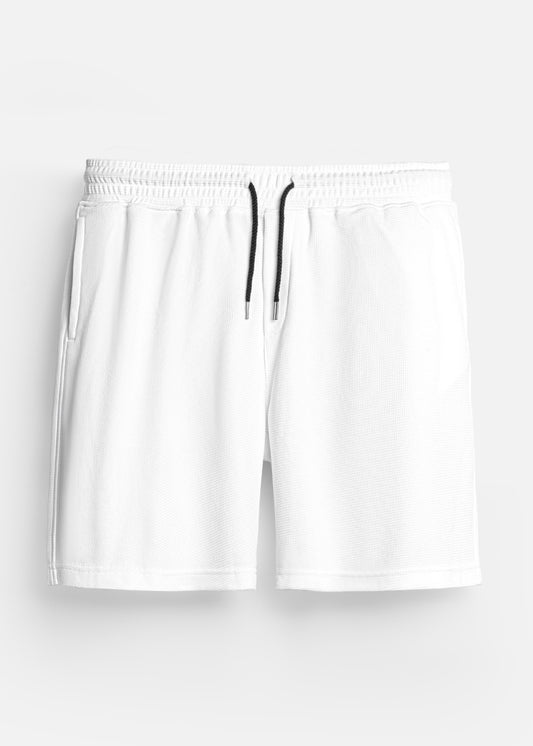 Quần Short Thun Waffle Thoáng Khí The Weekend 040 Trắng